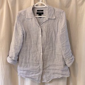 100% Linen Tahari Top